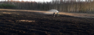 NA SYGNALE: Spaliło się około 1 hektara suchej trawy [Zdjęcia]