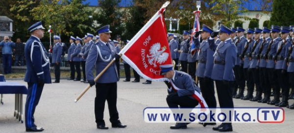 Komenda Powiatowa Policji w Sokółce ma własny sztandar [Film i Zdjęcia]