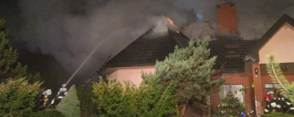 NA SYGNALE: Pożar domu w Dąbrowie Białostockiej [2X Film i 2X Zdjęcia]