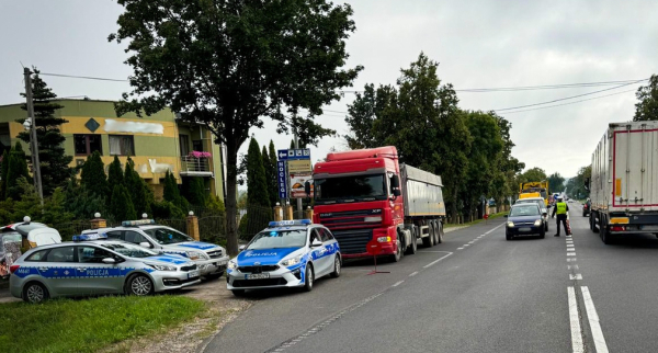 47-latek jechał ciężarówką, miał blisko pół promila