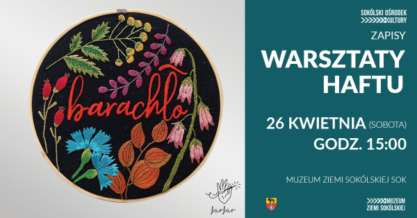 Warsztaty haftu płaskiego z Justyną Żamojdą (farfar)