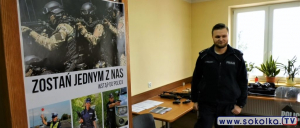 Młodzież z Dąbrowskiej klasy mundurowej dowiedziała się jak zostać funkcjonariuszem policji [Film i Zdjęcia]