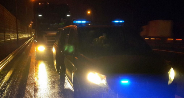 Funkcjonariusze podlaskiej KAS zatrzymali pijanego kierowcę tira
