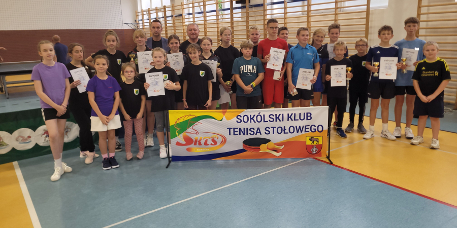 Amatorski turniej tenisa stołowego w Sokółce.