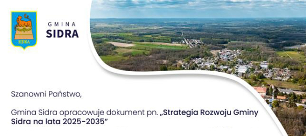 Wójt Sidry zaprasza na konsultacje społeczne.