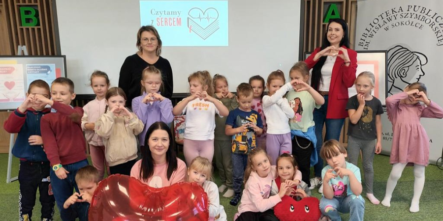 Ogólnopolska Akcja Czytelnicza „Czytamy z Sercem” w bibliotece