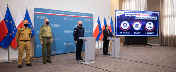 Minister Mariusz Kamiński ogłosił nowy, czteroletni program modernizacji służb podległych MSWiA