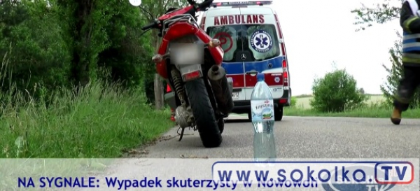 NA SYGNALE: Wypadek skuterzysty w Nowowoli [Film]