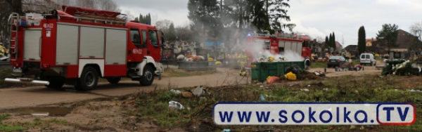 NA SYGNALE: Pożar na sokólskim cmentarzu [Film i Zdjęcia]