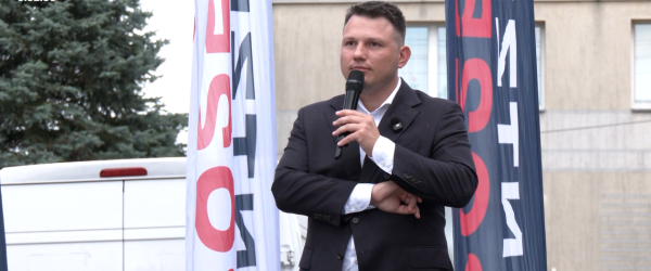 Sławomir Mentzen spotkał się z mieszkańcami Korycina