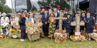 Zimno i padający z nieba deszcz nie przeszkodziły w święcie plonów w nadgranicznym miasteczku.
