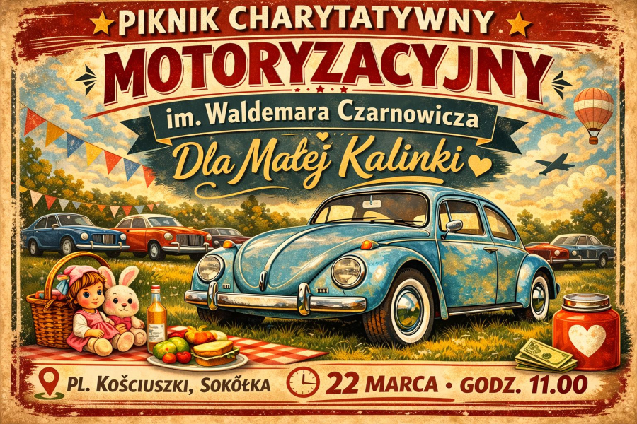 II edycja Charytatywnego Pikniku Motoryzacyjnego w Sokółce