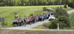 Pielgrzymi dotarli do Sanktuarium Maryjnego w Różanymstoku