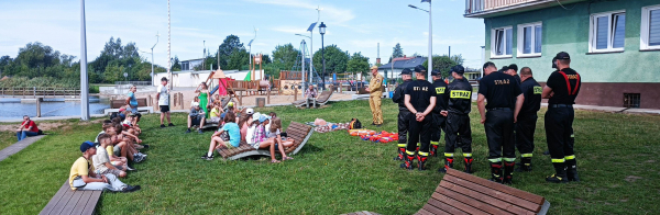 Sokółka – pogadanka o bezpieczeństwie podczas wypoczynku nad wodą [Zdjęcia]