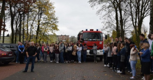 Próbna ewakuacja w ZSR w Sokółce [Zdjęcia]