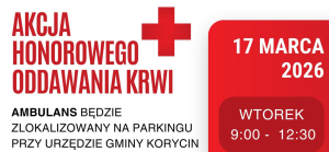 Akcja honorowego oddawania krwi w Korycinie.