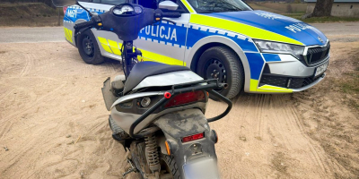Kontrola drogowa w Suchowoli. Nastolatek bez uprawnień na motorowerze