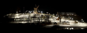 Zimowy wieczór w Parku Kulturowym w Milewszczyźnie [Zdjęcia]