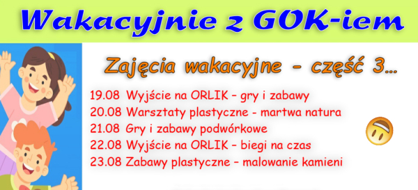 Wakacje z Gminnym Ośrodkiem Kultury w Krynkach