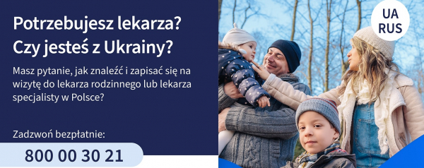 Infolinia WHO dla pacjent&oacute;w z Ukrainy