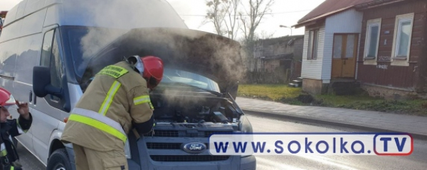 NA SYGNALE: Pożar samochodu na Kryńskiej [Zdjęcia]