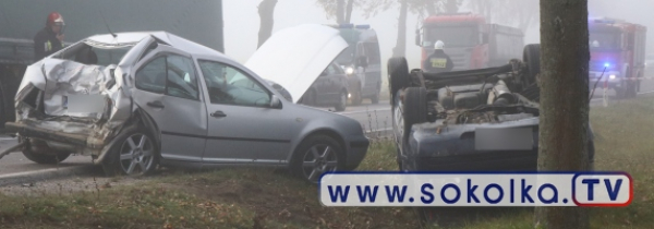 NA SYGNALE: Wypadek na DK 19 koło m. Lipowa G&oacute;ra [Film i Zdjęcia]