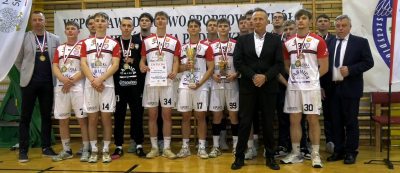 Dąbrowski Zespół Szkół najlepszy w Licealiadzie województwa podlaskiego w piłce manualnej chłopców