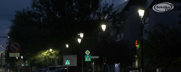 Nowe oświetlenie w Sokółce [Film]
