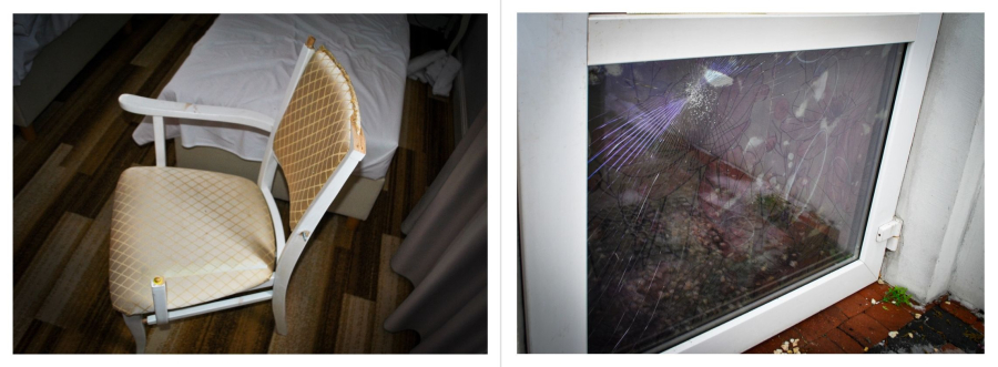 Zdemolował pokój hotelowy w Sokółce. Straty sięgają 10 tysięcy złotych