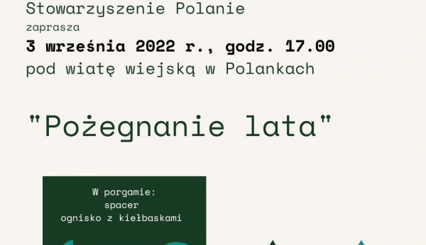 Zaproszenie na "Pożegnanie lata"