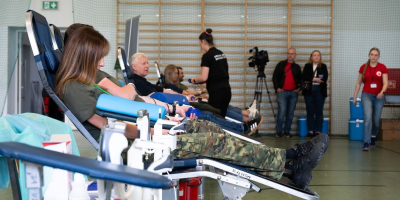 Mundurowi znów pokazali wielkie serca. Akcja krwiodawstwa w POSG