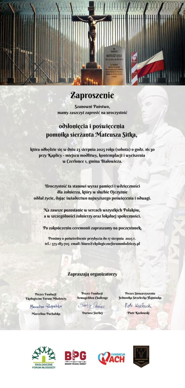 Pamięci sierżanta Mateusza Sitka