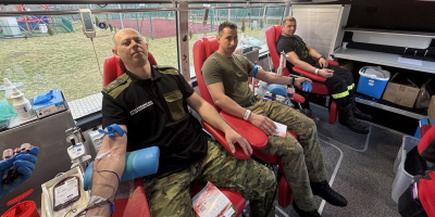 Pomaganie mają we krwi. Wspólna inicjatywa służb w Nowym Dworze.