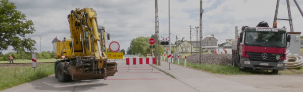 Remont przejazdu kolejowego w Dąbrowie Białostockiej [Film]