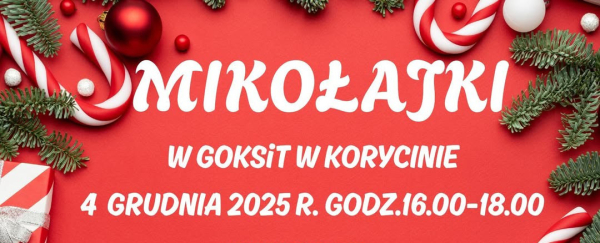 Mikołajki w Gminnym Ośrodku Kultury, Sportu i Turystyki w Korycinie.