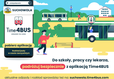 Komunikacja autobusowa Gminy Suchowola z nowoczesną aplikacją mobilną Time4BUS. Bezpieczeństwo i rozwój transportu najważniejsze!