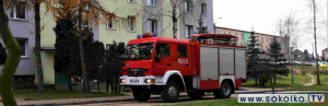 Pożar na osiedlu gen. Sulika w Dąbrowie Białostockiej [Film i Zdjęcia]