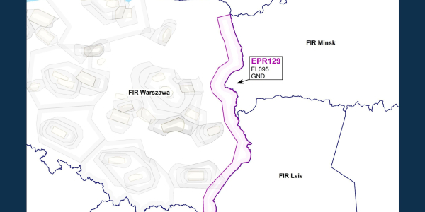 Ograniczenie ruchu lotniczego we wschodniej części Polski.