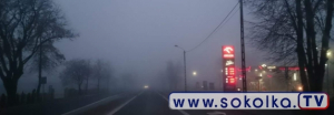 Sokółkę spowiła mgła. Uwaga trudne warunki na drodze! [Zdjęcia]