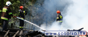 NA SYGNALE: Pożar ziemianki w Sokolanach [Film i Zdjęcia]