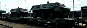 Kolejny transport sprzętu wojskowego przejechał przez Sokółkę [Film]