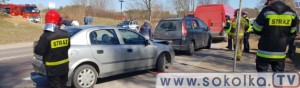 NA SYGNALE: Kolizja trzech samochodów Podjanowszczyzną [Film i Zdjęcia]