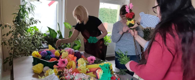 Piękne ozdoby wielkanocne wykonało KGW „Krynkowianie”