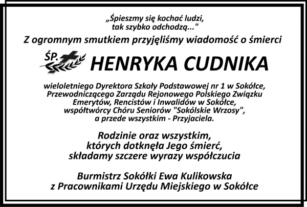 Najszczersze Wyrazy Wsp&oacute;łczucia