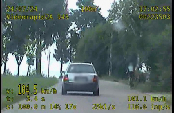 104 km/h w Miejscu z Ograniczeniem do 50 km/h: 19-latek Stracił Prawo Jazdy